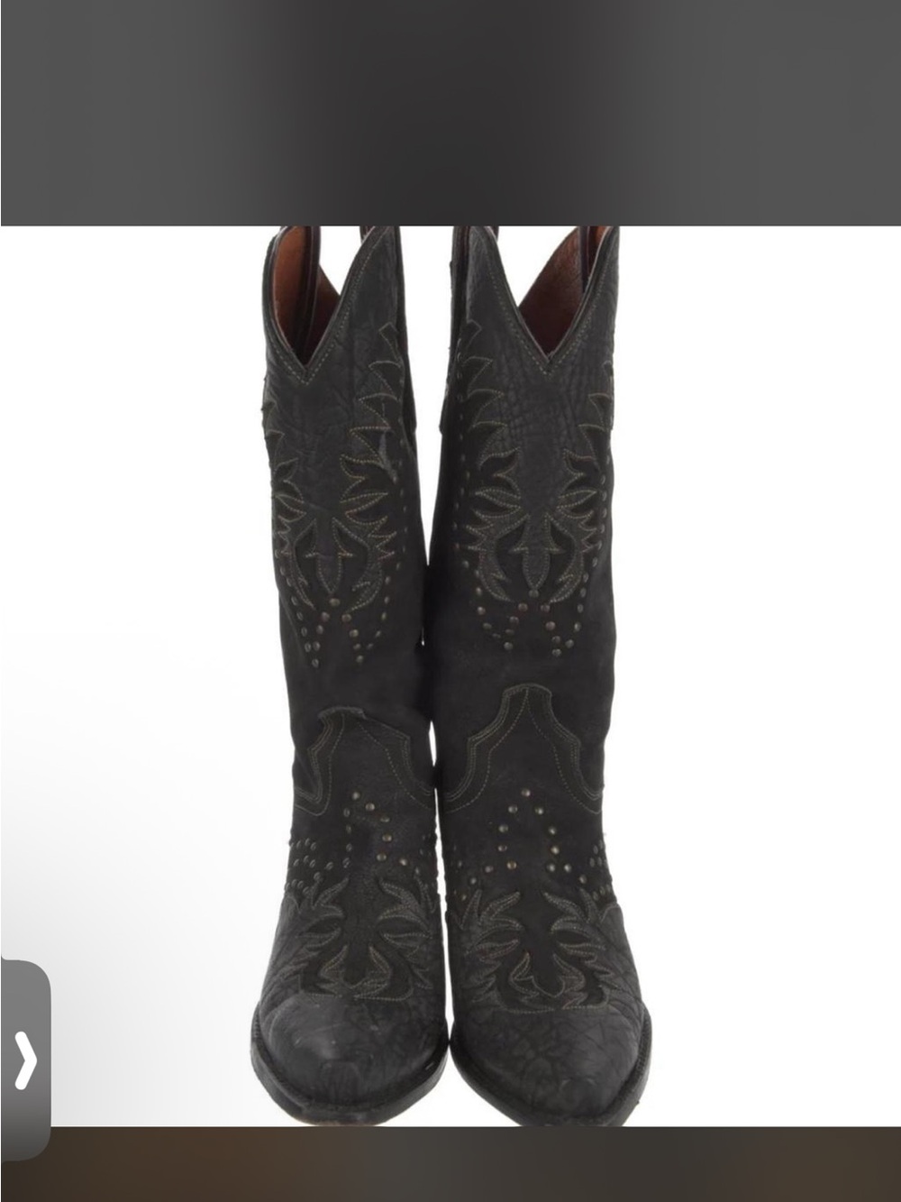 Dan Post Black Leather Mid-Calf Western Boots